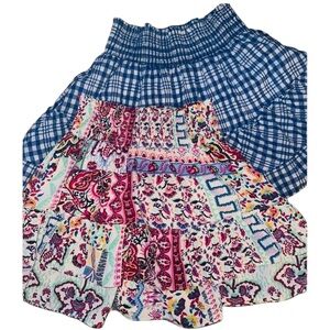 JoyJoy Boutique Summer Skirts L XL Lot of 2